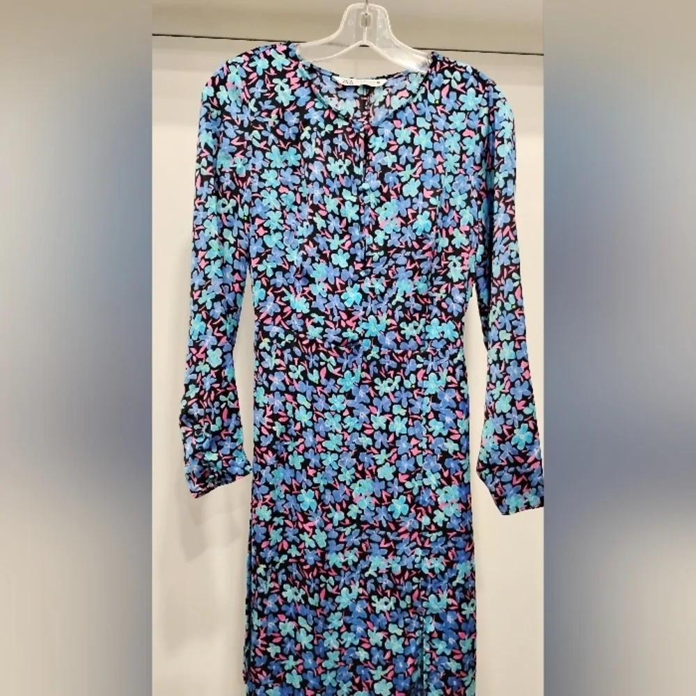 RETRO FLORAL MAXI DRESS NWOT - Picture 6 of 13